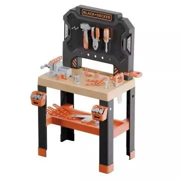 Legjobb ár Smoby Black and Decker szerelőasztal, 78 darabos