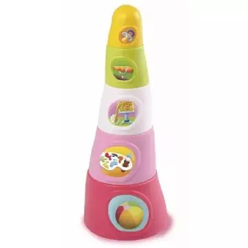Smoby Cotoons Happy Tower toronyépítő játék - pink Újdonság