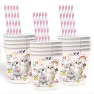 So Sweet! cica mintás papírpohár - 10 db-os Legnépszerűbb