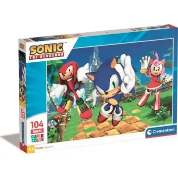 Vedd meg online Sonic, a sündisznómaxi puzzle - 104 darabos Sonic