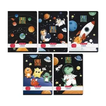 Space Adventures A5 vonalas füzet, 2. osztályos, 16-32 - többféle Csak ma