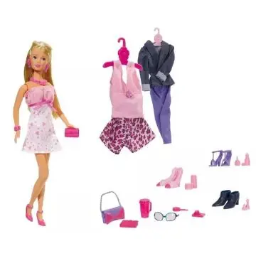 Steffi Love Steffi Mega Fashion gardróbja játékszett - 45 darabos Olcsó