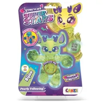 Stretchy Superstars Nyújtható állatfigura - Bijou, világít a sötétben Ne maradj le