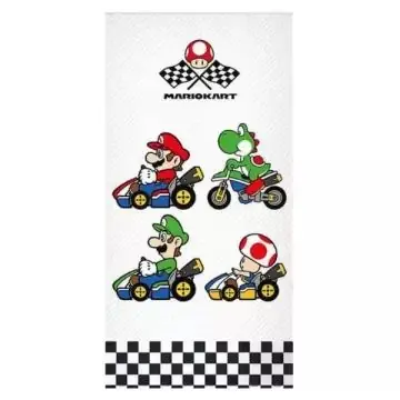 Biztonságos fizetés Super Mario Mariokart mintás fürdőlepedő - 70 x 140 cm