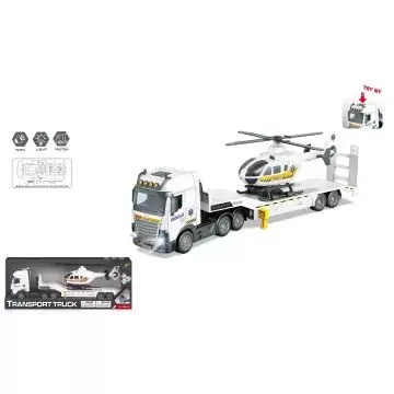 Szállító teherautó helikopterrel - 40 cm Legkelendőbb