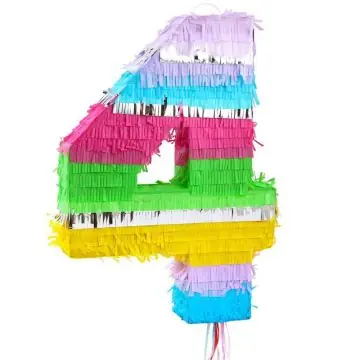 Gyors kiszállítás Szám formájú pinata - 4-es szám