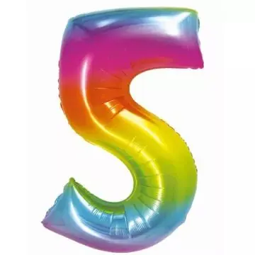 Szivárvány színű, számos fólia lufi, 76 cm - 5 Legjobb ár