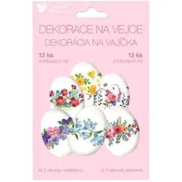 Tojásdíszítő fólia, 12 db-os - Virágok Vedd meg most
