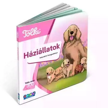 Tolki Interaktív foglalkoztató hangoskönyv - Háziállatok Olcsó