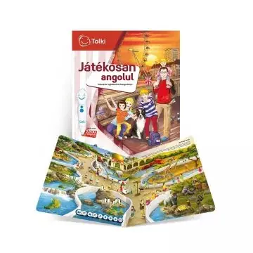 Akciós ár Tolki Interaktív foglalkoztató hangoskönyv - Játékosan angolul
