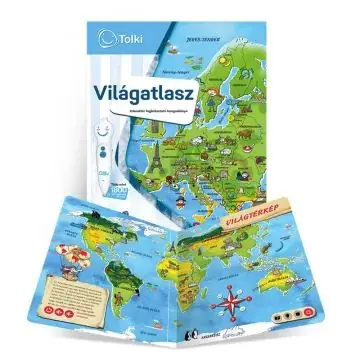 Kedvezményes ár Tolki Interaktív foglalkoztató hangoskönyv - Világatlasz