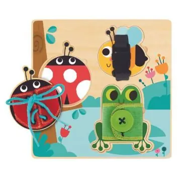 Népszerű Tooky Toy 2 az 1-ben állatkás formakirakó és matatótábla