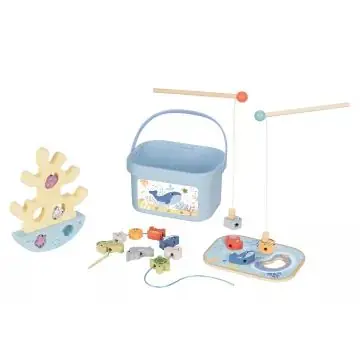 Akciós ár Tooky Toy 3 az 1-ben játékdoboz ügyességi játékokkal