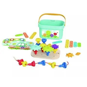 Outlet Tooky Toy Fa építőkészlet vödörben - Kert