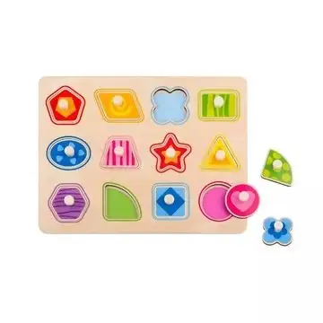 Gyors kiszállítás Tooky Toy Fa forma puzzle, 12 db-os - Alakzatok