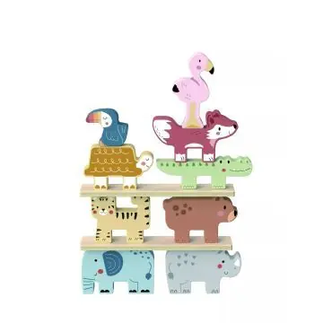 Expressz kézbesítés Tooky Toy Fa toronyépítő játék – Szavanna
