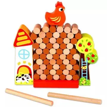 Tooky Toy Farm mintás jenga játék Vásárlói kedvenc