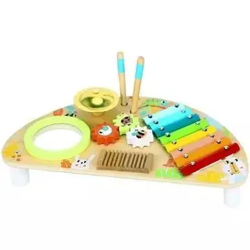 Expressz szállítás Tooky Toy Hangszeres játszóasztal és foglalkoztató fából