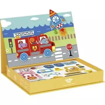 Tooky Toy Mágneses képkészítő puzzle - Járművek Vásárlói kedvenc