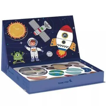 Tooky Toy Mágneses puzzle dobozban - világűr Alacsony ár