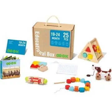 Vedd meg online Tooky Toy Montessori fa oktató játék szett - 25 db-os