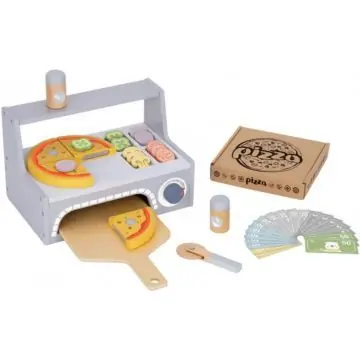 Tooky Toy Pizzasütő szett kiegészítőkkel - 42 db-os Expressz szállítás