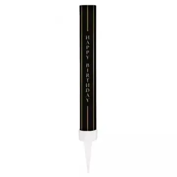 Torta tűzijáték - 12 cm, 1 darab, fekete Szuper ajánlat