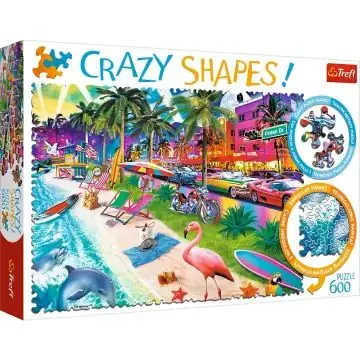 Árengedmény Trefl Crazy Shapes Miami tengerpart puzzle - 600 darabos