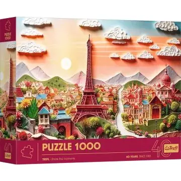 Trefl 40. születésnap, Párizs puzzle - 1000 darabos Azonnali szállítás