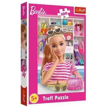 Gyors kiszállítás Trefl Barbie ruhásszekrénye - 100 darabos puzzle CSOMAGOLÁSSÉRÜLT