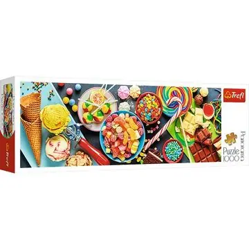 Azonnali szállítás Trefl Édes élvezetek panoráma puzzle - 1000 darabos