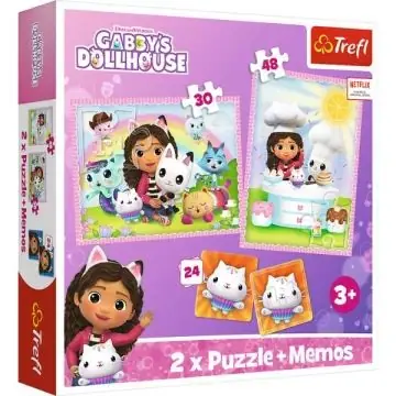 Szuper ajánlat Trefl Gabi babaháza puzzle és memória játék