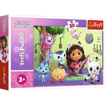 Trefl Gabi babaháza, Gabi és macskasztikus babaháza - 30 darabos puzzle Olcsó