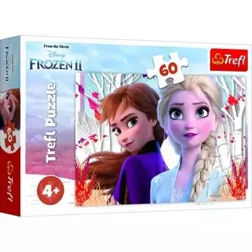 Trefl Jégvarázs 2. Anna és Elsa elvarázsolt világa - 60 darabos puzzle Olcsóbb