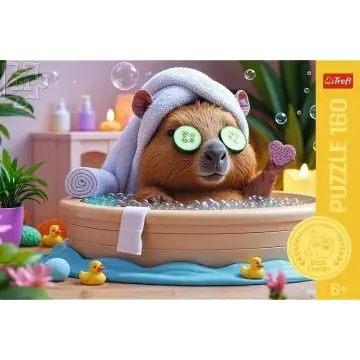 Szuper ajánlat Trefl Kapibara a fürdőkádban puzzle - 160 darabos