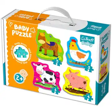 Újdonság Trefl Kisállatok a farmon 3-4-5-6 darabos baba puzzle