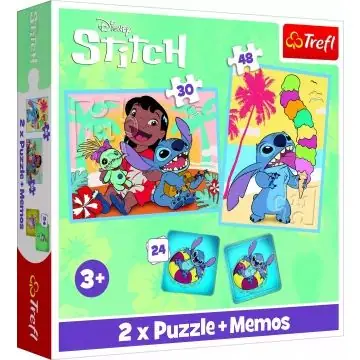 Trefl LiloStitch puzzle és memória játék CSOMAGOLÁSSÉRÜLT Végkiárusítás
