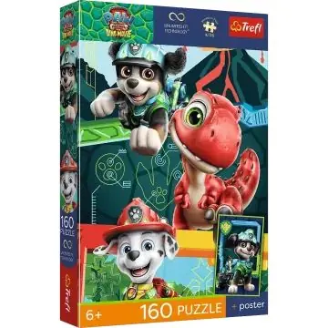 Alacsony ár Trefl Mancs őrjárat - Dinókaland Premium Plus Kids puzzle - 160 darabos