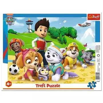 Trefl Mancs őrjárat nyomon keretes puzzle - 25 darabos Szezonális akció