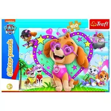 Trefl Mancs őrjárat puzzle - 100 darabos, glitteres Végkiárusítás