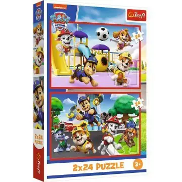 Trefl Mancs őrjárat, Kutyasztikus kalandok - 2 x 24 darabos puzzle Akció