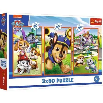 Trefl Mancsasztikus csapat - 3 x 80 darabos puzzle Biztonságos fizetés