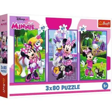 Legnépszerűbb Trefl Minnie egér és barátai - 3 x 80 darabos puzzle