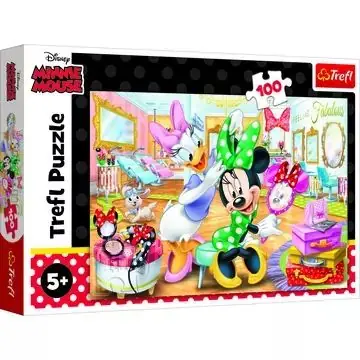 Trefl Minnie egér, Minnie a szépségszalonban - 100 darabos puzzle Vedd meg online