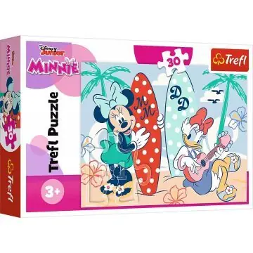 Újdonság Trefl Minnie és Daisy a tengerparton - 30 darabos puzzle