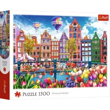 Trefl Színes Amszterdam puzzle - 1500 darabos Olcsóbb