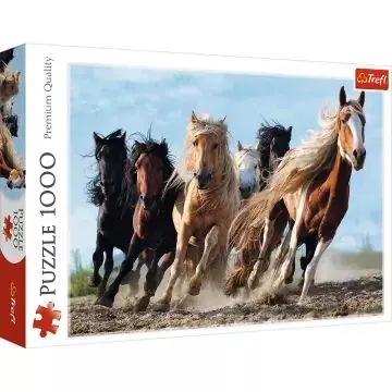 Trefl Vágtázó lovak puzzle - 1000 darabos Azonnali szállítás