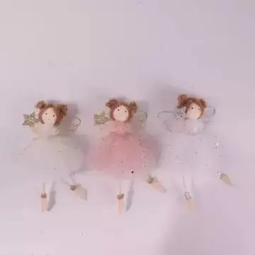 Vásárlói kedvenc Tüllszoknyás angyalka csillaggal - 16 cm, többféle