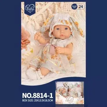 Különleges ajánlat Újszülött játékbaba kisruhában - 25 cm