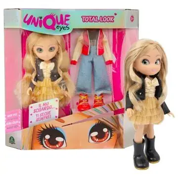 Unique Eyes Bűvös szemű baba kétféle ruhával - Amy Olcsó